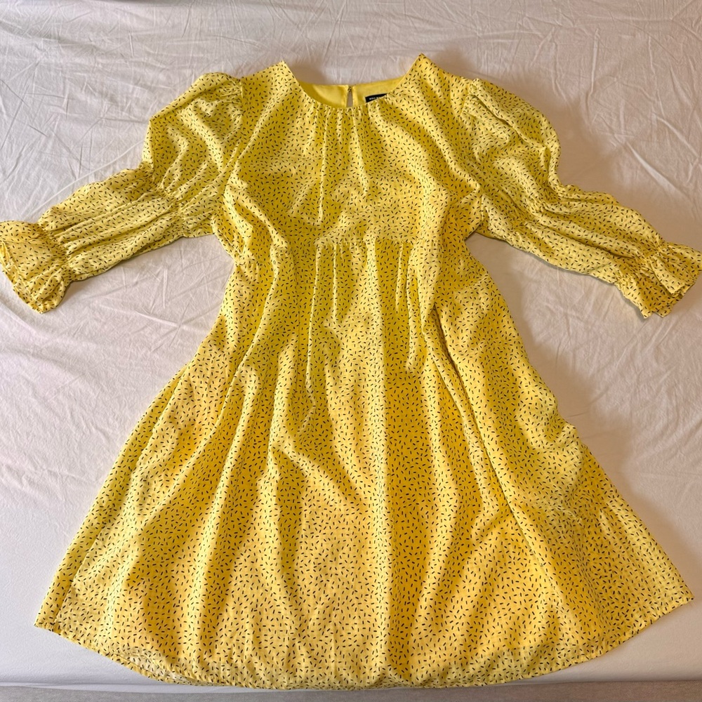 yellow and black summer dress